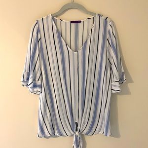 Stitch Fix West Kei Hallie Flutter Sleeve Top XL